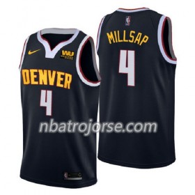 Män Denver Nuggets Tröja Paul Millsap 4 2018-2019 Nike Navy Swingman